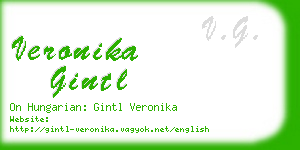 veronika gintl business card